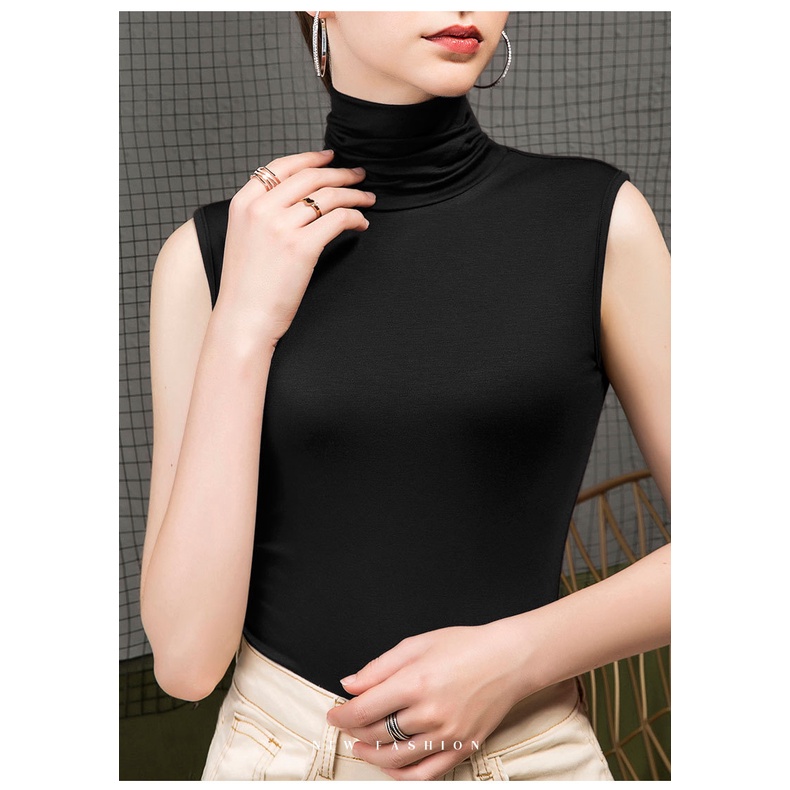 Áo sát nách cổ cao thời trang cho nữ | BigBuy360 - bigbuy360.vn