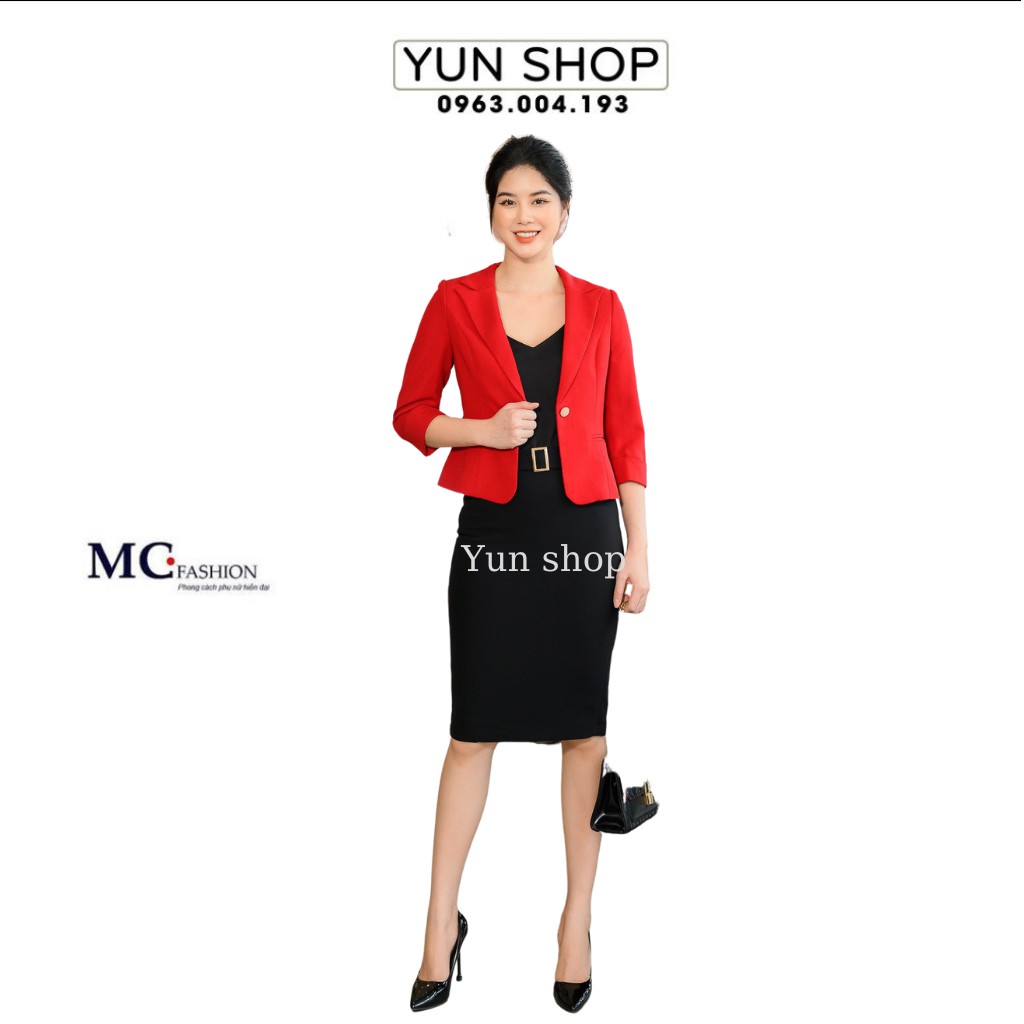 Áo Vest Nữ Blazer Thời Trang Công Sở Màu Đỏ Đẹp Đủ Size S,M,L,XL Chuẩn Phom Ôm Dáng Đẹp TAV392