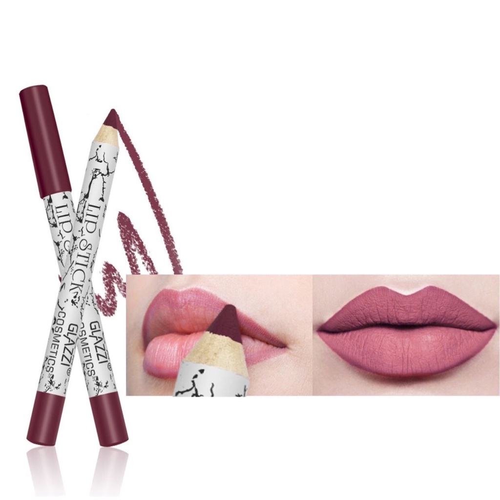 Set 12 Chì Kẻ Viền Môi Lâu Trôi Dưỡng Ẩm Chất Lượng Cao