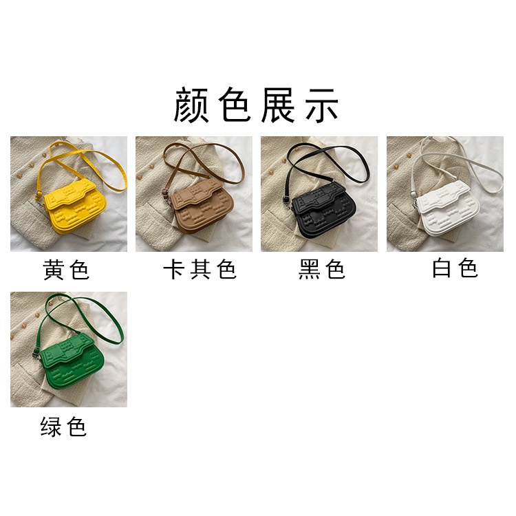 Túi Đeo Vai Cỡ Nhỏ Kết Cấu Yên Ngựa Thời Trang Mùa Xuân Cao Cấp Cho Nữ