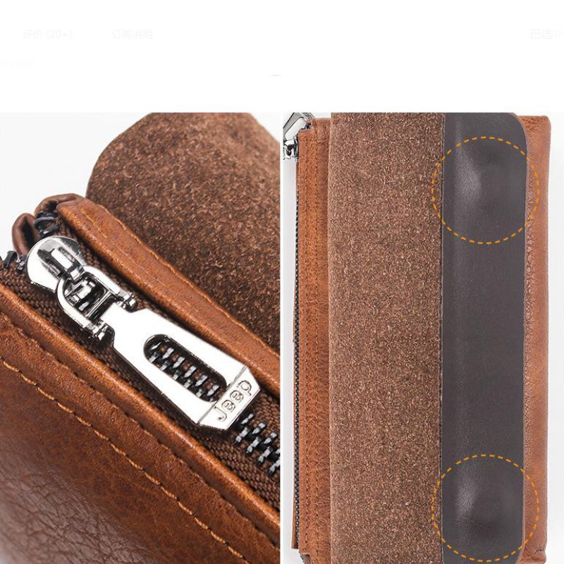 Ví nam dáng dài cầm tay hai lớp phong cách thời trang Âu Mỹ