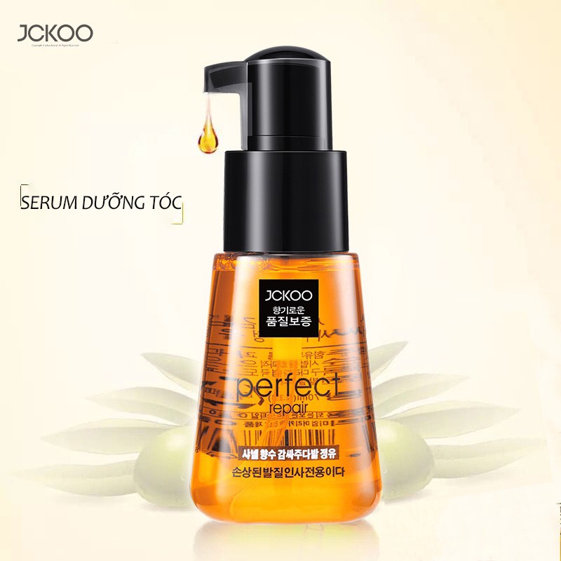 Tinh dầu serum dưỡng tóc Jckoo Perfect Repair 70ml phục hồi tóc hư tổn tóc nhuộm tóc uốn khô xơ chẻ ngọn