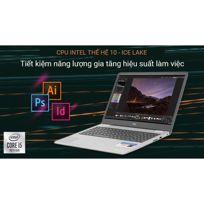 Laptop Dell Inspiron 5593 N5I5513W Core i5-1035G1/8GB/256GB/2GB MX230/15.6 FHD/Win10/Sliver