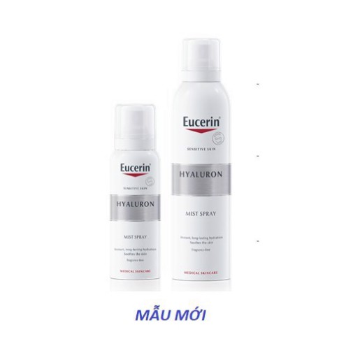 [CHÍNH HÃNG] Combo kem chống nắng cho mọi loại da Eucerin Sun Fluid Mattifying Sensitive Protect SPF50+ tặng xịt khoáng