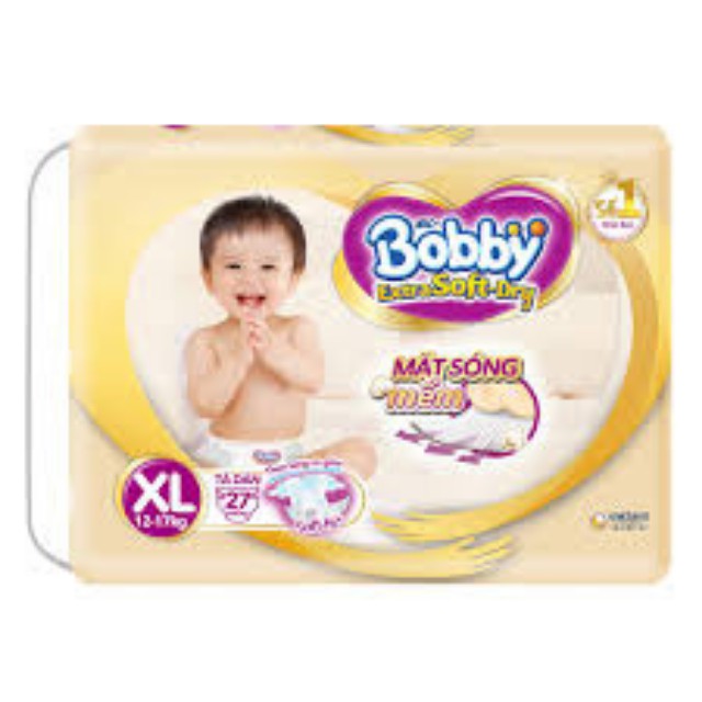 [KÈM DEAL SỐC TẶNG QUÀ TRỊ GIÁ 100K]Tã Dán Cao Cấp Bobby Extra Soft Dry XXL24  Cho Bé Từ 13kg Đến 22kg (Date cuối 2022)