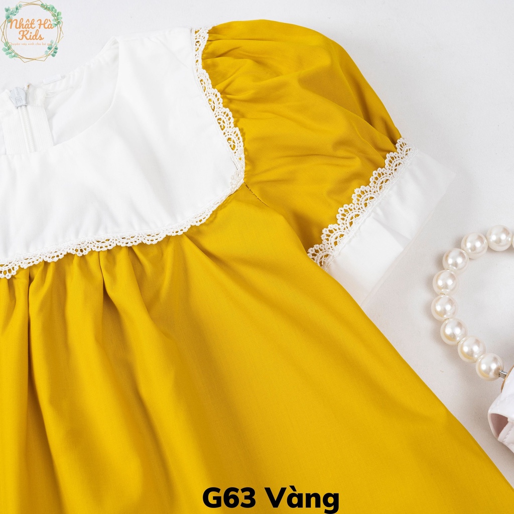 Váy bé gái G63 size đại từ 12-43kg chất liệu vải thô cao cấp siêu xinh cho bé mùa hè