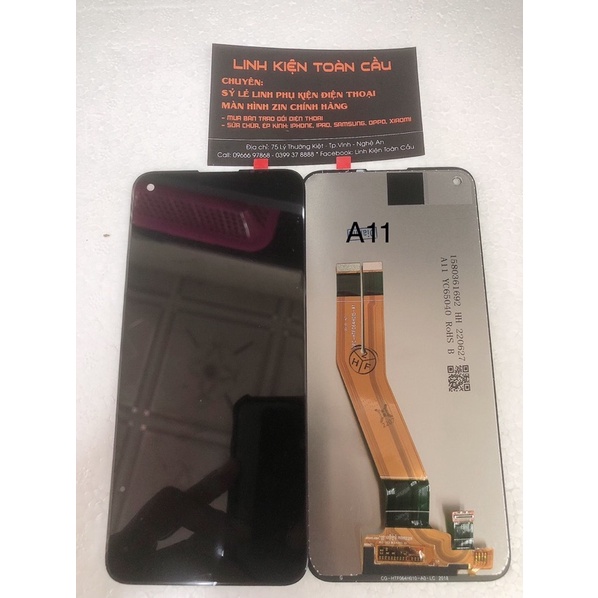 Màn hình SAM SUNG A11 / M11 zin new Full bộ màu đen bảo hành 3 tháng Tặng kèm keo+tua vít+cường lực+que chọc sim