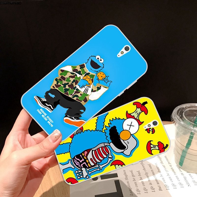 Sony xperia C3 C5 M4 L1 L2 XA XA1 XA2 Ultra Plus X Performance Sesame Street Pattern-1 Soft Silicon TPU Case Cover