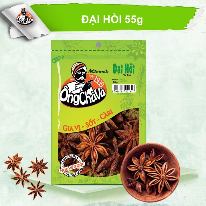 Đại hồi (Hoa Hồi) Ông Chà Và 55g (Star Anise)