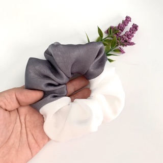 Cột tóc vải scrunchies lụa phối màu