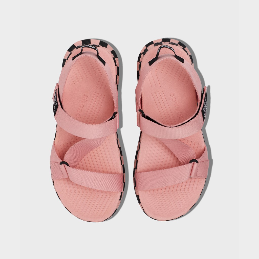 Giày sandals Shondo F7 Racing caro hồng F7C7070