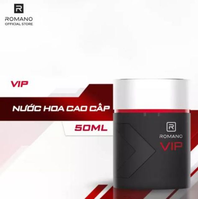 ROMANO VIP_ NƯỚC HOA VIP 50ML MÙI HƯƠNG NAM TÍNH THẾ HỆ MỚI.