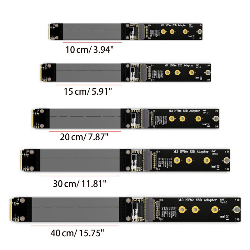 Dây Cáp Nối Dài R44SF Cho Thẻ Nhớ SSD M.2 NVMe M2 Sang PCIE Express 3.0 X4