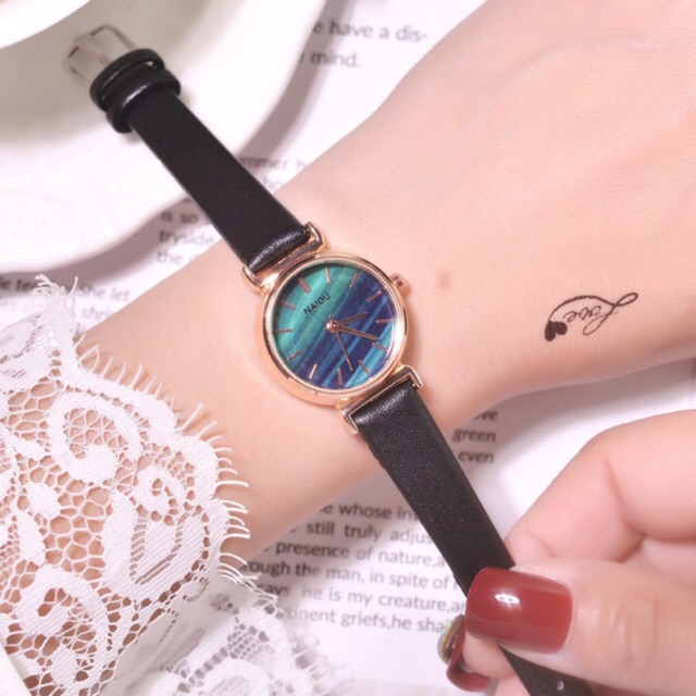 Đồng hồ nữ Naidu chính hãng dây da mặt phối màu phong cách trẻ trung năng động | BigBuy360 - bigbuy360.vn