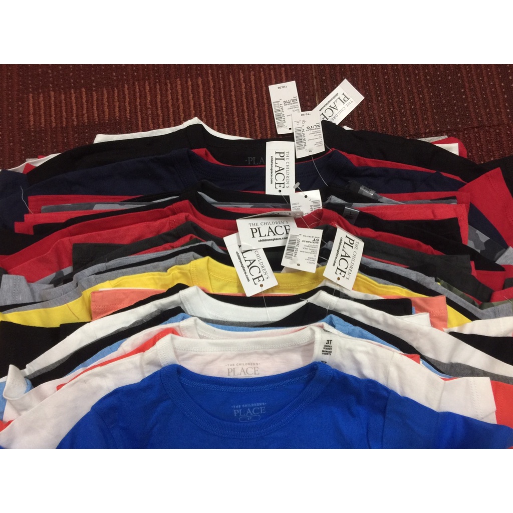 Áo thun  / áo phông cotton cộc tay xuất dư cho bé trai 3-16 tuổi 14-52kg