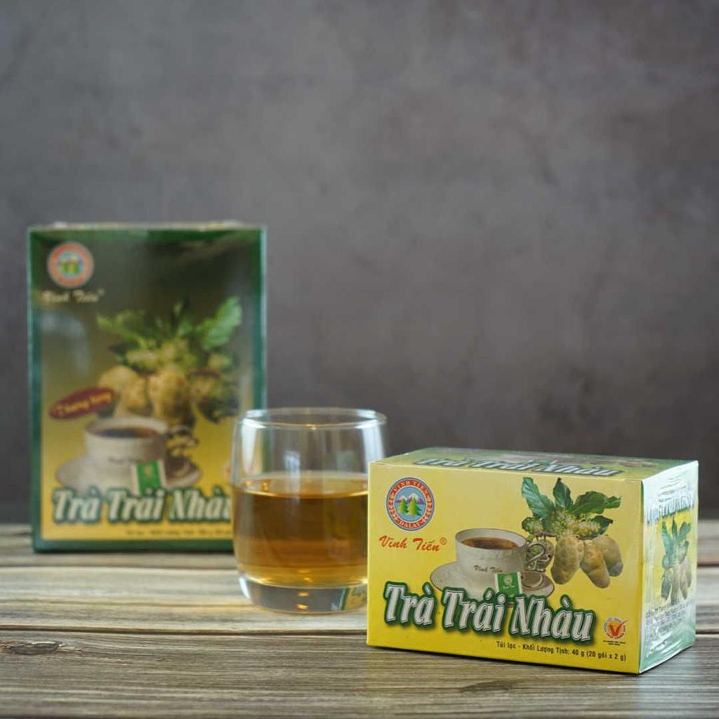 Trà Trái Nhàu túi lọc Vĩnh Tiến - Hộp 20 túi lọc.