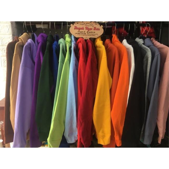[Mã WA1299 giảm 12k đơn 99k] Hoodie nỉ trơn ( có kèm hình thật chụp sàn ) | BigBuy360 - bigbuy360.vn