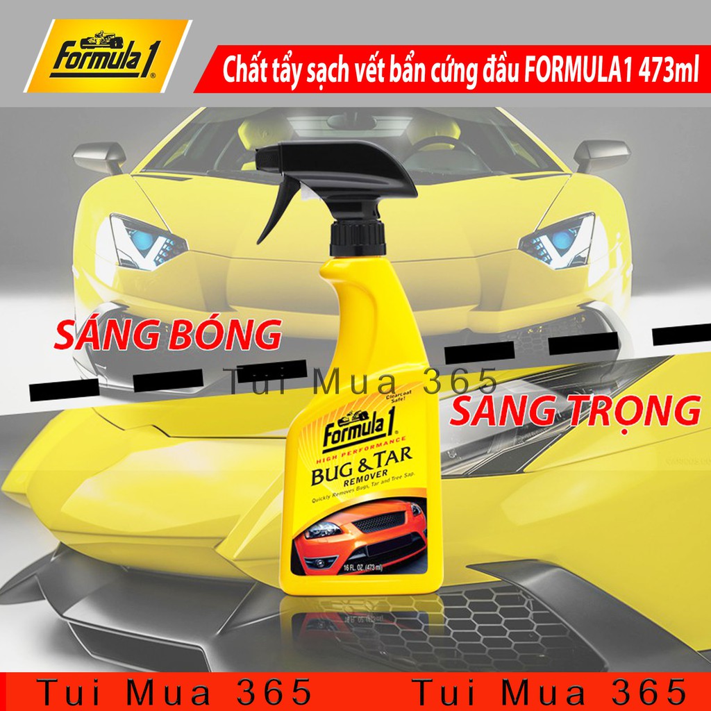 Dung Dịch chất tẩy sạch vết bẩn cứng đầu FORMULA1 cho Oto và xe máy 473ml