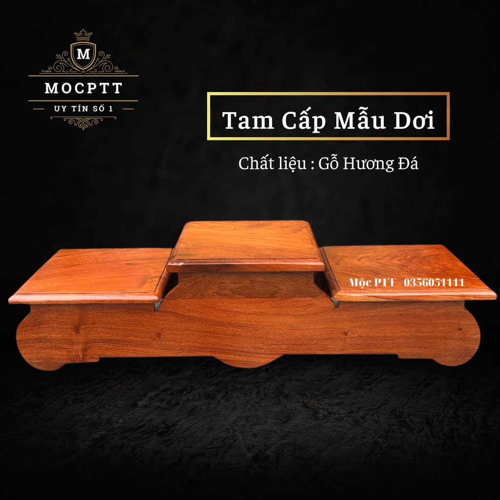 Tam cấp , Đế Bát Hương mẫu Con Dơi gỗ Hương Đá kích thước Mặt 14 đến 20 Cm
