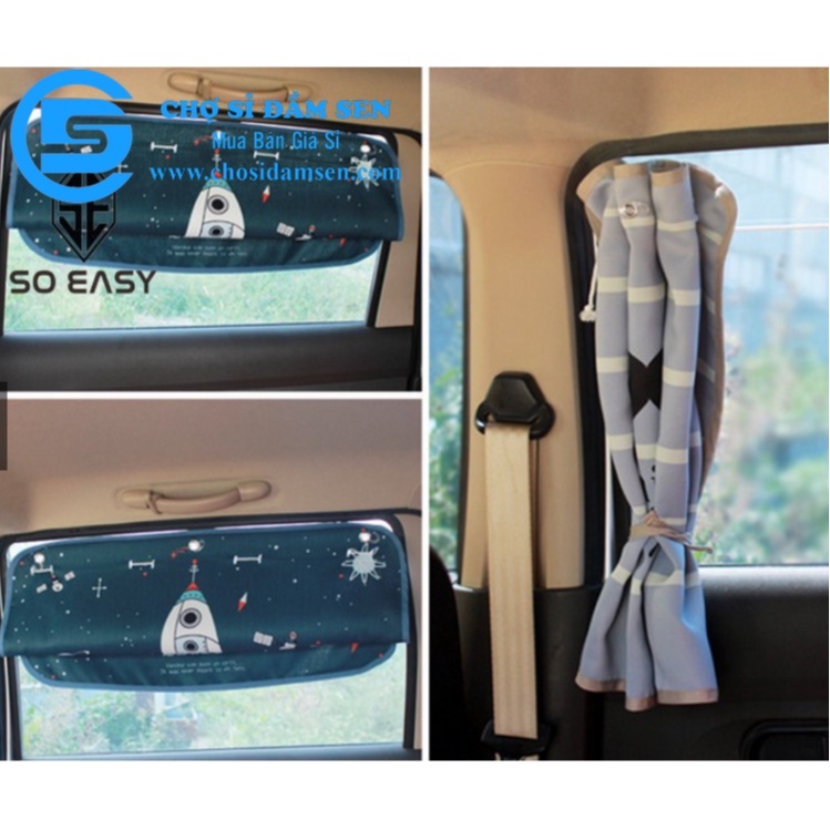 Tấm,màn, rèm che nắng cửa sổ 3 lớp, hình hoạt hình dễ thương CUTE cho xe hơi, xe ô tô (Giao ngẫu nhiên) G334-RemCNoto