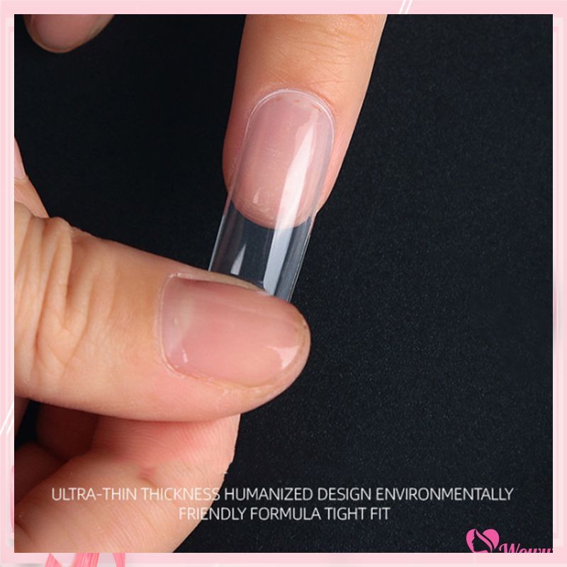 【Hàng Hot】 Set 100pc móng tay nhân tạo kèm keo dán móng tay giả họa tiết bắt mắt chống thấm nước | BigBuy360 - bigbuy360.vn