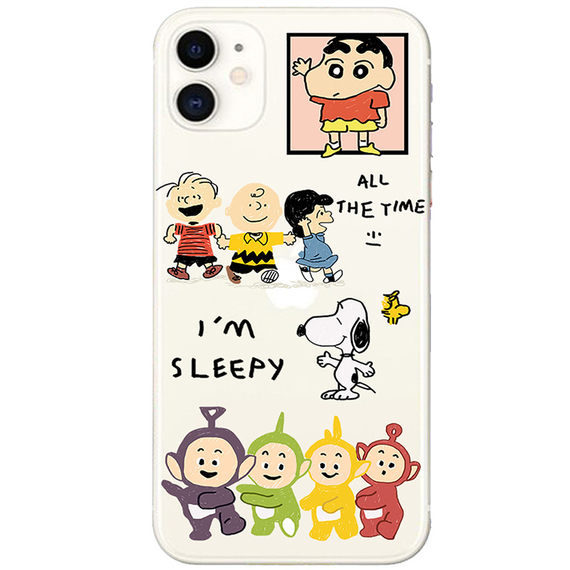 Ốp điện thoại in hình độc đáo cho iphone Snoopy Shin-chan 6/6plus/6s/6s plus/6/7/7plus/8/8plus/x/xs/xs max/11/11 pro/11 promax/12pro/12promax/12mini/12