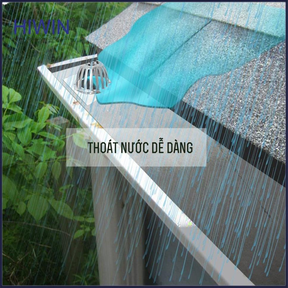 Cầu chắn rác ban công inox 304 thoát nước nhanh kích thước 120x120mm HIWIN FD-100