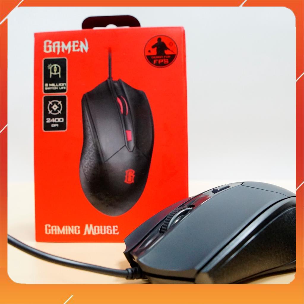 Chuột Gaming GM100,có dây ,chạy mượt, nhấp nhạy,thiết kế ôm tay giúp sử dụng linh hoạt