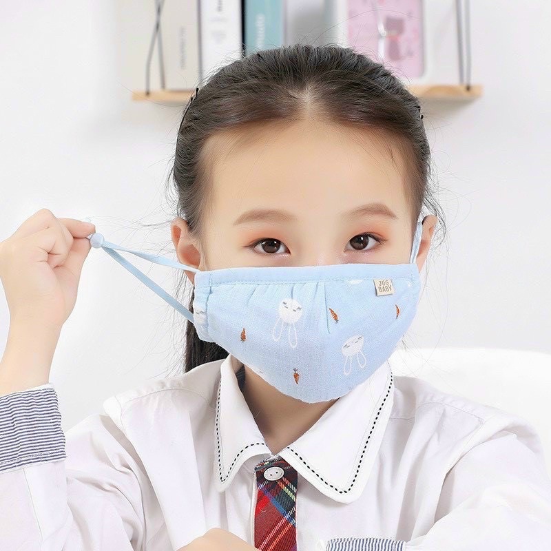Khẩu trang vải sợi tre 4 lớp cho bé sơ sinh đến 4tuổi