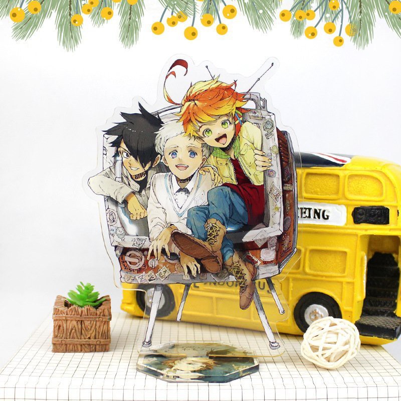 Mô hình standee Miền đất hứa The Promised Neverland trưng bày trang trí