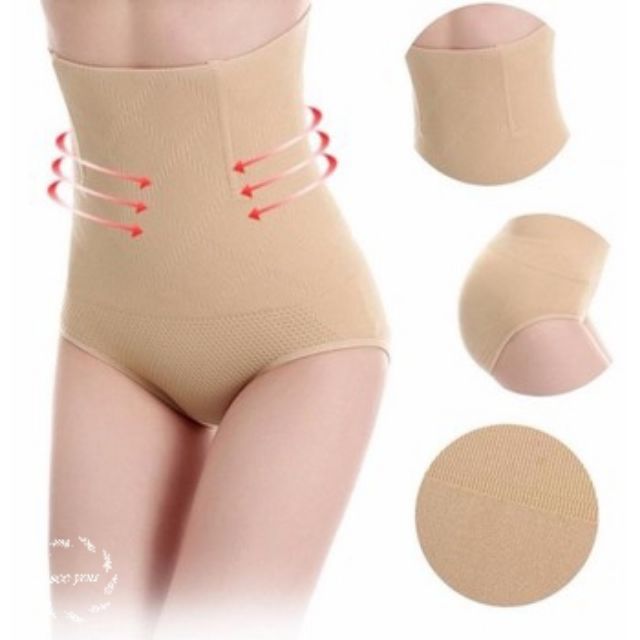 Quần Gen Bụng Cạp Cao Có 4 Thanh Chống Cuộn