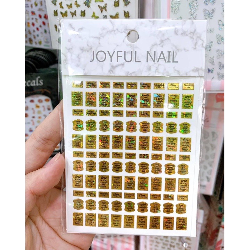 dán trang trí móng tay chân mã 925-926