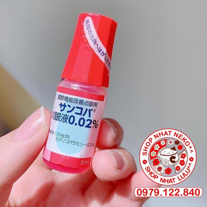 Nước nhỏ mắt cận Sancoba 5ml - Nhật Bản