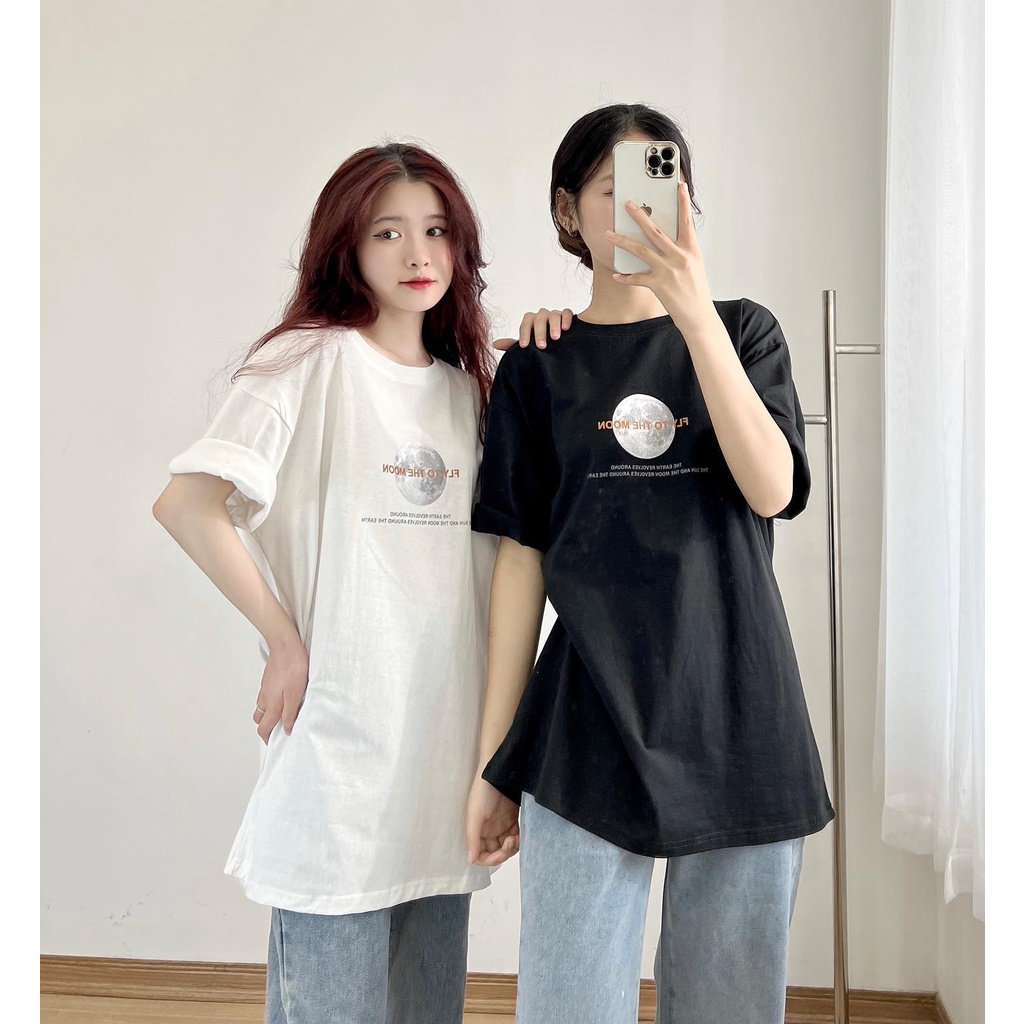 Áo thun FLY TO THE MOON form rộng thời trang miho house