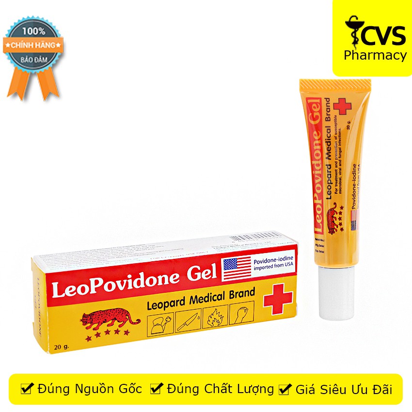 Gel LeoPovidone hỗ trợ BỎNG (THÁI LAN 20g) - cvspharmacy