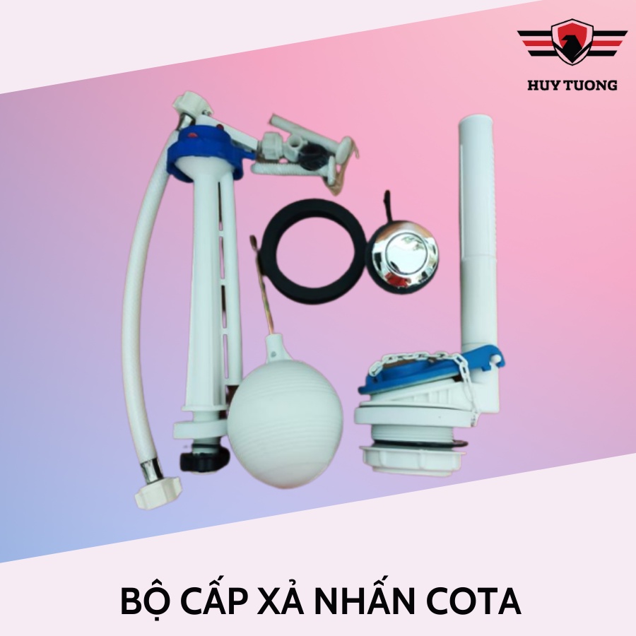 Bộ cấp và xả nước bằng nhựa Hùng Anh, chống ăn mòn bởi các loại nước phèn, chất liệu làm bằng nhựa ABS - Huy Tưởng