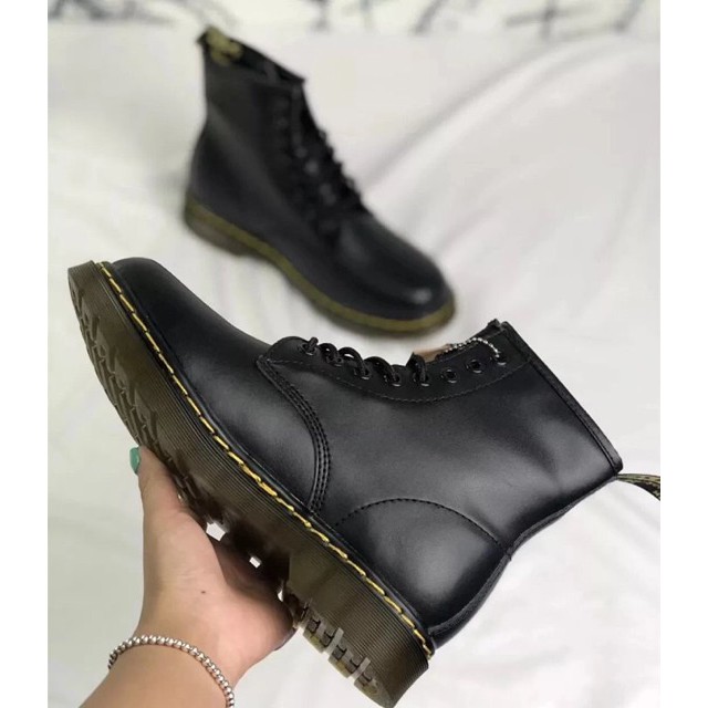 [ONESHOP]Giày Dr.Martens Martin Dr. 1460 Classic Boots 8 lỗ Martin Boots Song Wei với giày Anh 3784