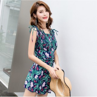 CÓ SẴN bộ đồ bơi nữ liền mảnh hoa xanh chất đẹp