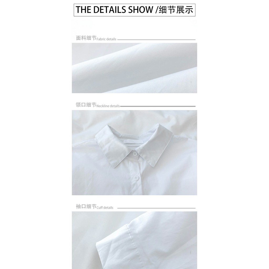 Áo sơ mi trắng nữ có túi trước chất dày dặn