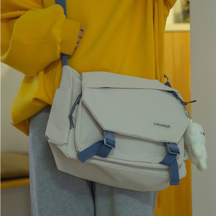 Túi đeo chéo đi học LIPANO vải thun mềm chống nước 2 lớp giá rẻ