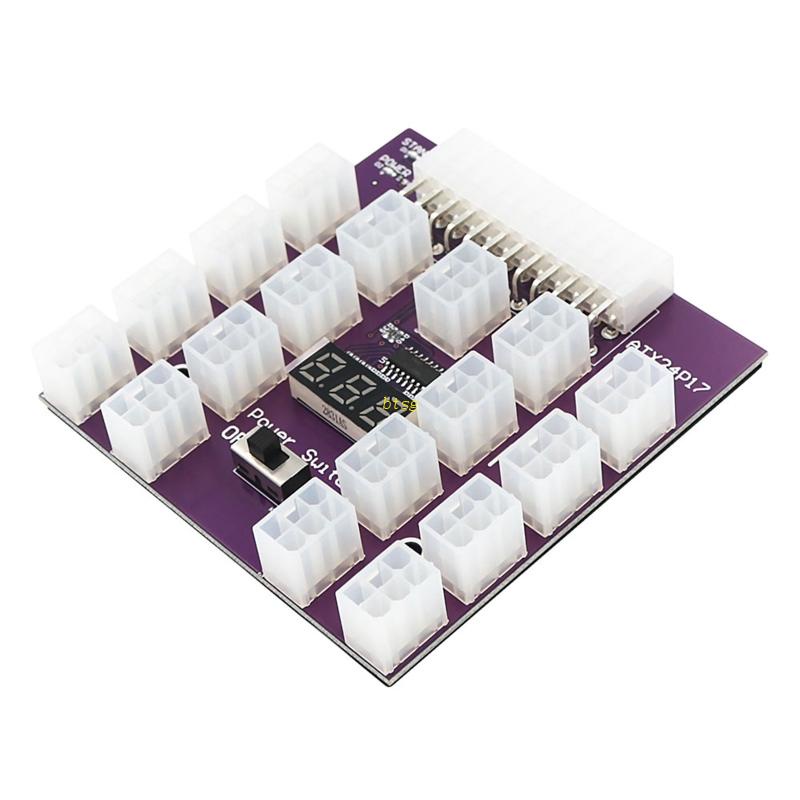 Bo Mạch Nguồn Chuyển Đổi PCI-E 12V 24Pin Sang ATX 17X6Pin Cho DELL 750W 1100W 1600W 2000W 2400W P