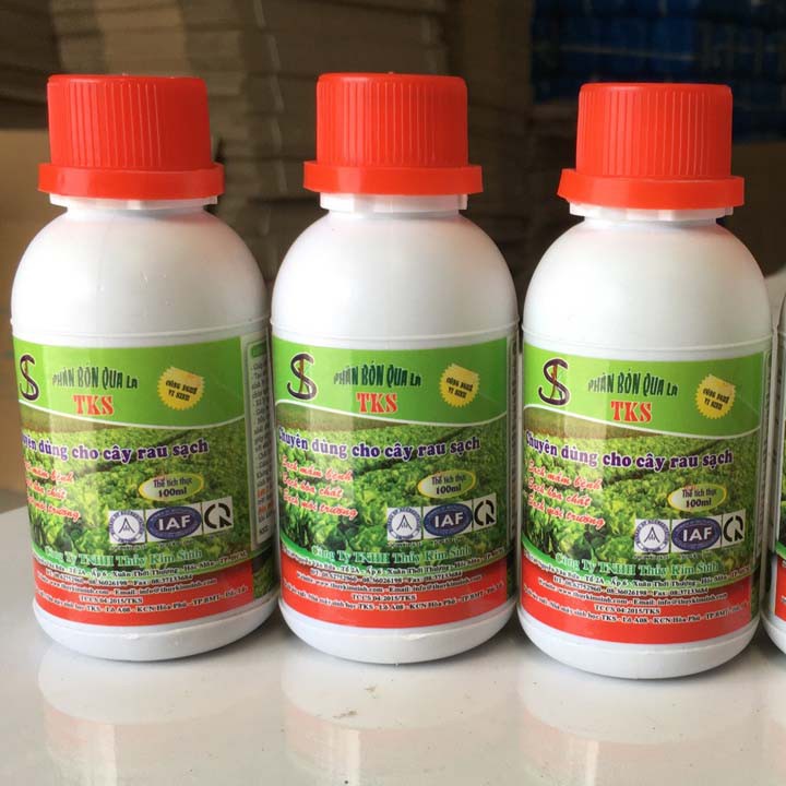 Phân Bón Lá: Dùng Cho Rau Sạch - Xanh Lá, Nở Ngọn, Mập Thân, Nuôi Trái To - Chai 100ml