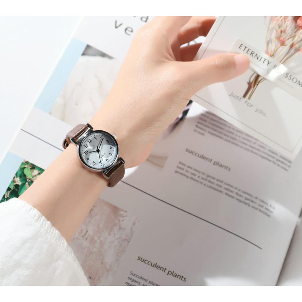 [SIÊU HOT] ĐỒNG HỒ NỮ DÂY DA QUARTZ MẶT TRÒN NHIỀU MÀU MS177 CỰC ĐẸP | BigBuy360 - bigbuy360.vn