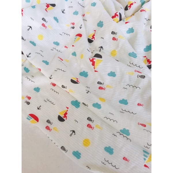 Vải cotton giấy hình chiếc thuyền