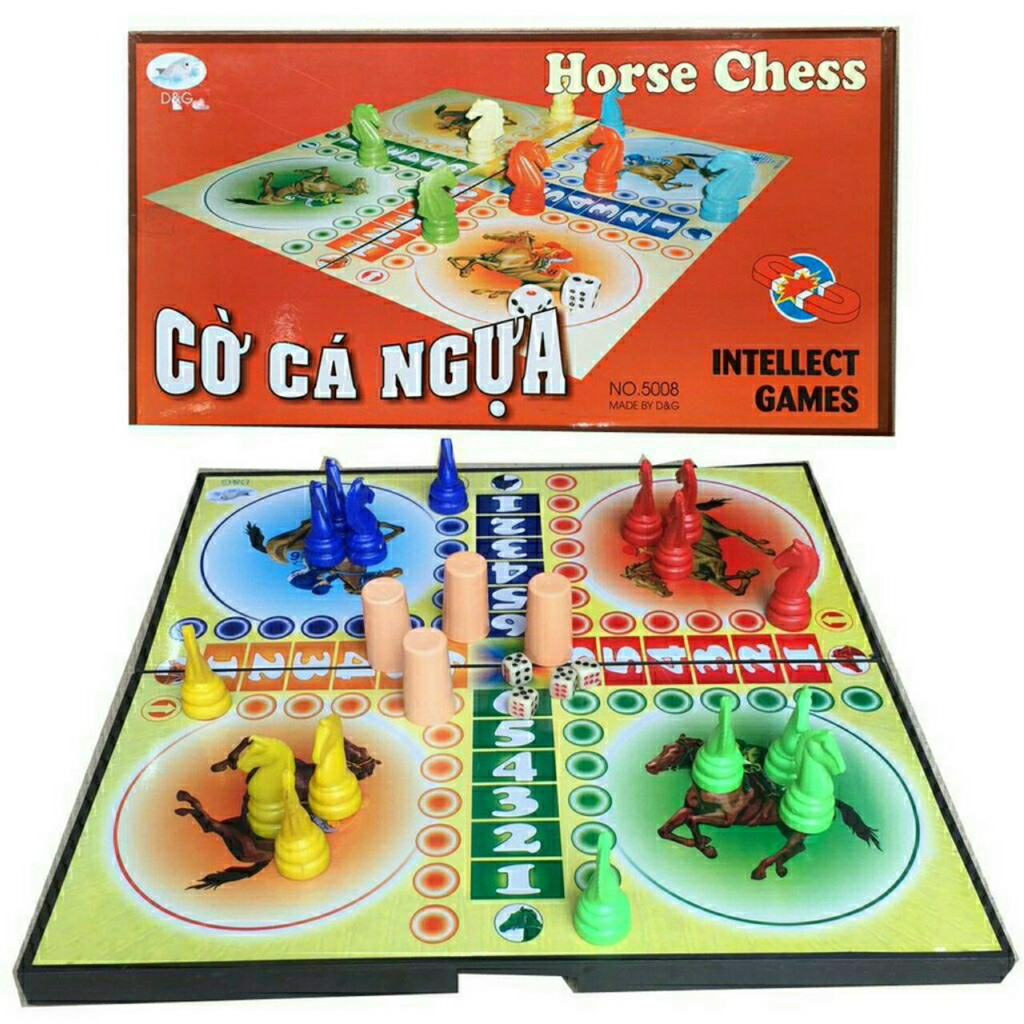 Cờ cá ngựa nam châm cỡ to cỡ nhỏ cho bé thỏa sức vui chơi