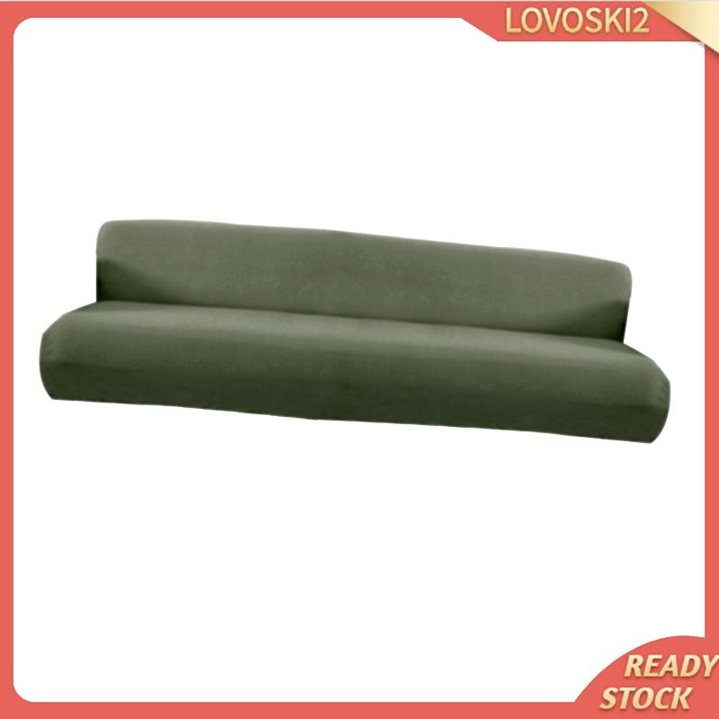 Vỏ Bọc Ghế Sofa Chống Trượt Thoáng Khí Chất Liệu Polyester Mềm Co Giãn Màu Trơn Lovoski2