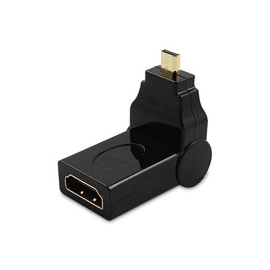 Đầu Micro HDMI Vuông Gốc 180 Độ Sang HDMI Lổ Unitek Chính Hãng