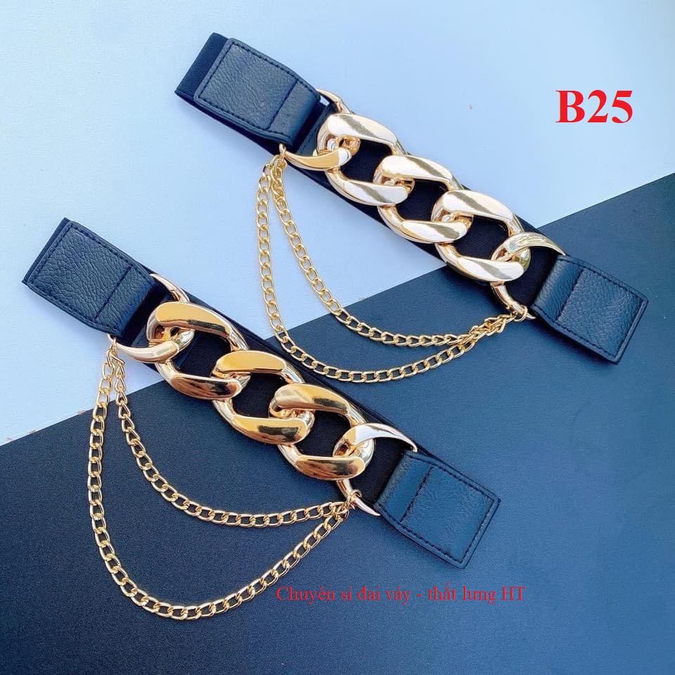 Đai váy belt xinh 4cm B25 XÍCH