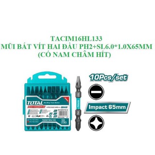 Mũi bắt vít 2 đầu ph2+sl6.0*1.0x65mm tacim16hl133 total