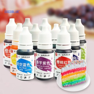 Set 12 chai màu thực phẩm tự nhiên 10ml